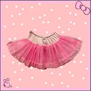 Woman’s pink petticoat